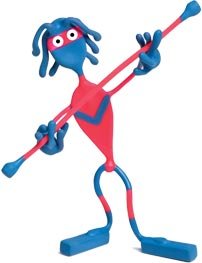Kung Pow with Chip Stick Pole Super Hero Bender Benders