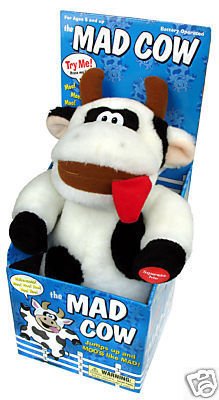 Crazy Mad Cow laughs lauging moo farm bull mooing NEW