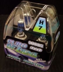 Blue H7 Xenon Krypton Gas Headlights clear white light