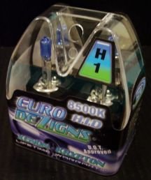 Blue H1 Xenon Krypton Gas Headlights clear white light