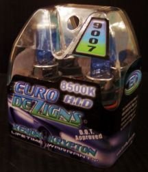 Blue 9007 Xenon Gas Headlights clear white light HB5