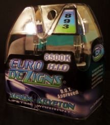 Blue 893 Xenon Gas Foglights clear white light Fog