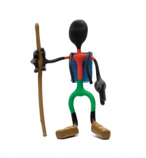 Hiking Joe Bender Toy figure with tin magnetic fun NEW