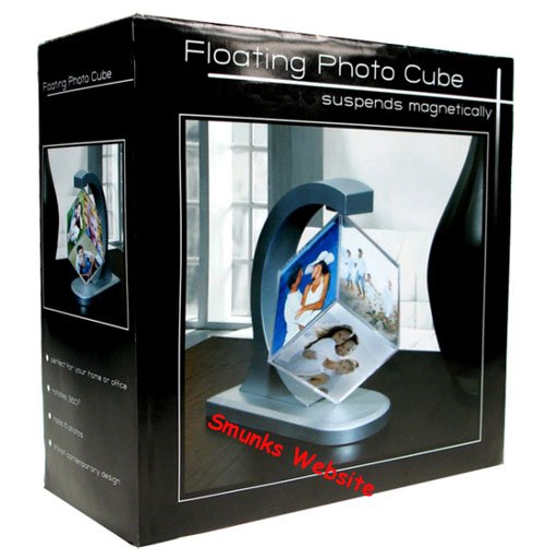 Floating Photo Cube pictures suspend magnetically NEW