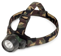 2-in-1 Krypton/3 LED Headlamp in Camoflage