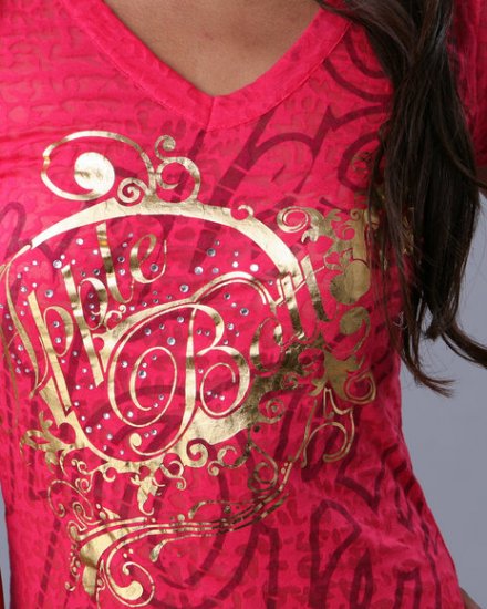 SIGNATURE BURNOUT V-NECK TEE
