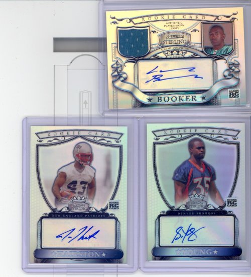 2007 BOWMAN STERLING AUTO JERSEY REFRACTOR LORENZO BOOKER 120/199