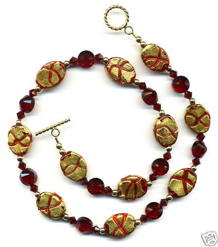 Red and Gold Necklace