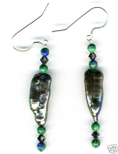 Baroque Pearl and Crystal Earrings