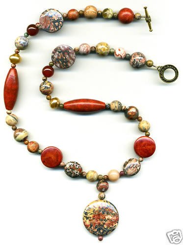 Round Leoparskin Pendant