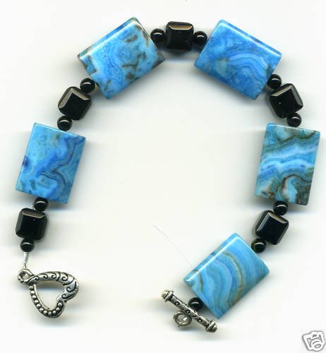 Larimar Blue Crazy Lace Bracelet