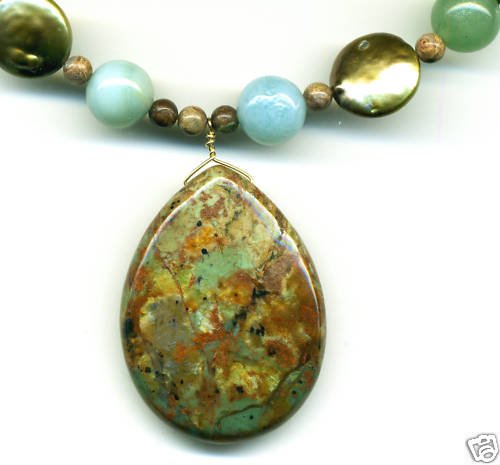 Pietersite Pendant, handmade