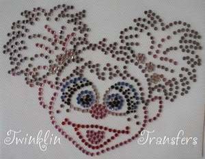 Rhinestone Hot Fix Iron On Transfer ABBY CADABBY PINK