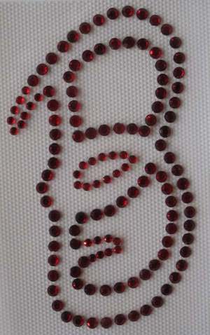 Rhinestone Transfer Iron On DISNEY LETTER INITIAL