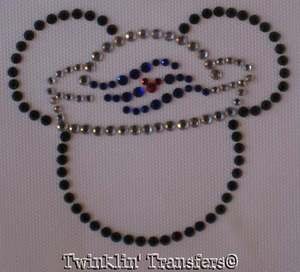 Rhinestone Iron On Transfer DISNEY CRUISE MICKEY