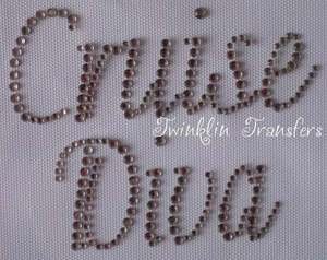 Rhinestone Transfer Iron On VACATION CRUISE DIVA