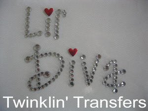 Rhinestone Transfer Hot Fix Iron On LIL' DIVA