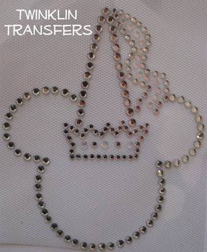 Rhinestone Transfer Iron On PRINCESS MINNIE DISNEY
