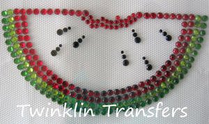 Rhinestone Transfer Iron On Hot Fix WATERMELON RED