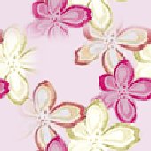 Rhinestone Hot Fix Ironon Transfer HIBISCUS FLOWER PINK