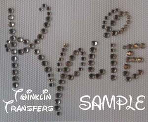 Rhinestone Transfer Iron On PERSONALIZED NAME DISNEY