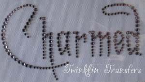 Rhinestone Transfer Hot Fix Iron On HALLOWEEN CHARMED