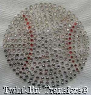 Rhinestone Transfer Iron On Hot Fix BASEBALL SOFTBALL
