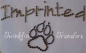 Rhinestone Transfer Iron On TWILIGHT JACOB IMPRINTED