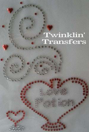 Rhinestone Transfer Iron On VALENTINE LOVE POTION HEART