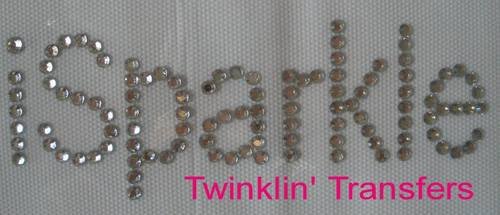 Rhinestone Transfer Hot Fix Iron On I SPARKLE BLING