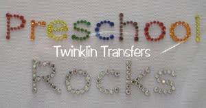 Rhinestone Transfer Hot Fix Iron On PRESCHOOL ROCKS