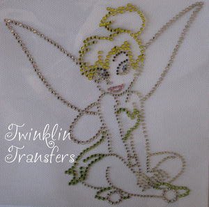 Rhinestone Hot Iron On Transfer TINK TINKERBELL DISNEY