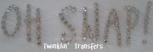 Rhinestone Transfer Iron On Hot Fix OH SNAP