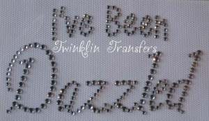 Rhinestone Transfer Iron On TWILIGHT EDWARD DAZZLED