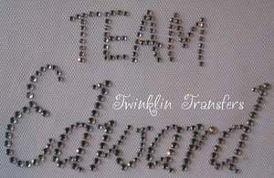 Rhinestone Transfer Iron On TWILIGHT TEAM EDWARD CULLEN
