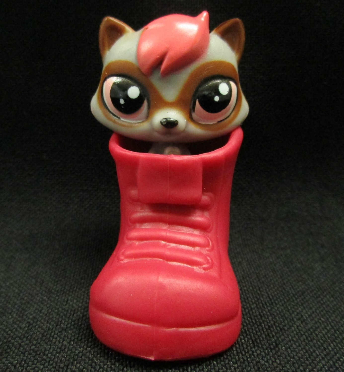 Littlest Pet Shop Raccoon Mini LPS Toy Collectible Figure & Hideaway Shoe