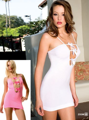 Sexy pink opaque mini dress clubwear os