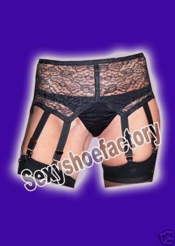 Lovely lace Garter Suspender belt w/ 8 garters lg