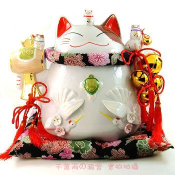 A0054 - Japanese Lucky Cat Genuine Lok Tong Kim Yun-Wanbao hammer (Extra large)