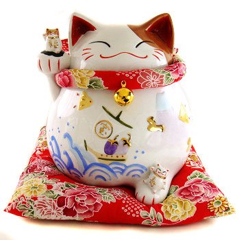 A0069 - Japanese Lucky Cat Hall of the Lok genuine right-hand Dragonfly