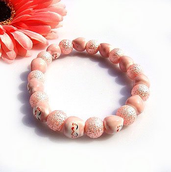 A0109-Japanese Genuine Lok Tong candy bracelet (Pink)