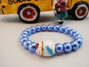 A0126-Japanese Lucky Cat Genuine Tao Yue Tang(Blue)