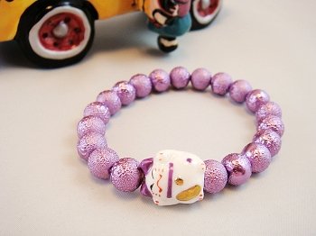 A0129 - Japanese Genuine Pearl wrinkles (Purple)