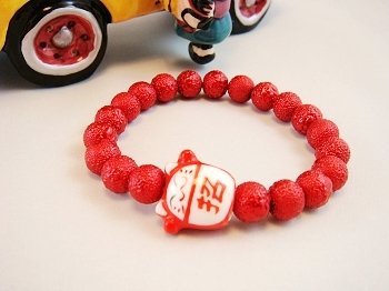 A0130- Japanese Genuine Pearl wrinkles (Red)
