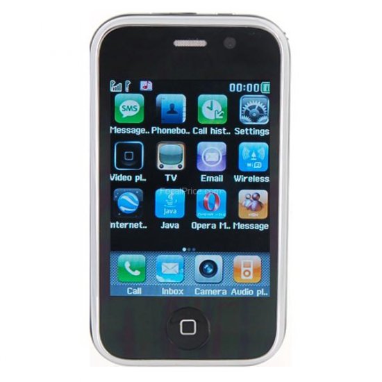 A9 Quad-band Dual Sim Standby Touch Screen TV FM JAVA WiFi Cell Phone FREE SHIPPING