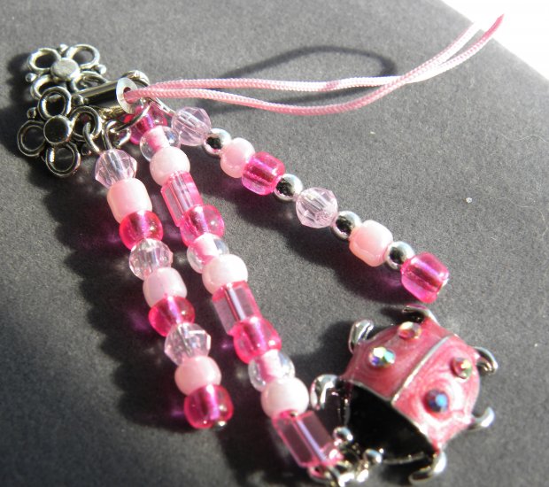 Lovely Little Ladybug Cellphone Charm