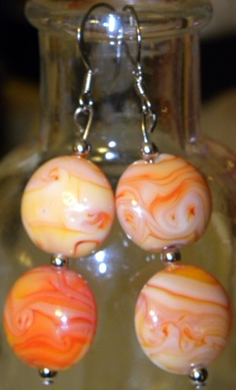 Orange Creamcicle Earrings