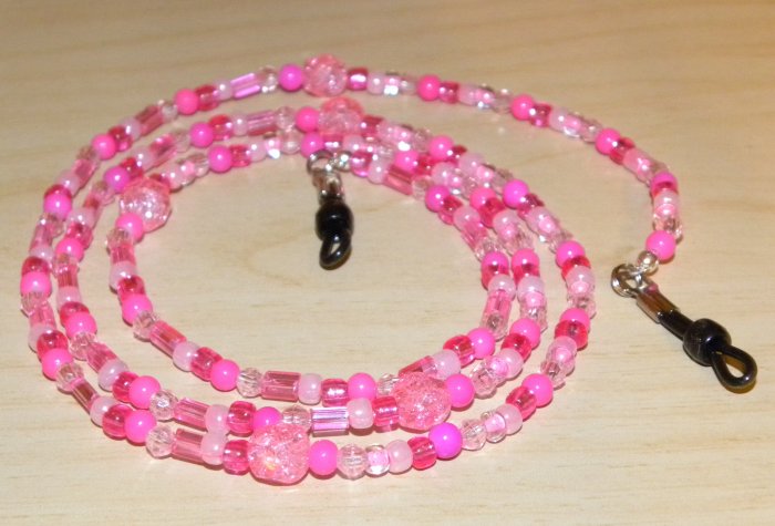 Shades Of Pink Eyeglass Chain