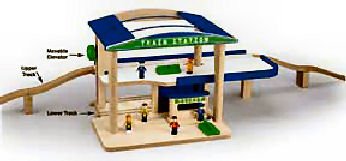 Wooden Train Station