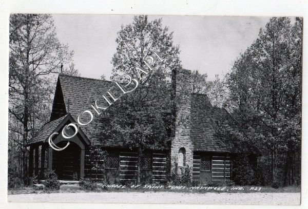 RPPC Postcard: CHAPEL OF ST. AGNES NASHVILLE, IN F70